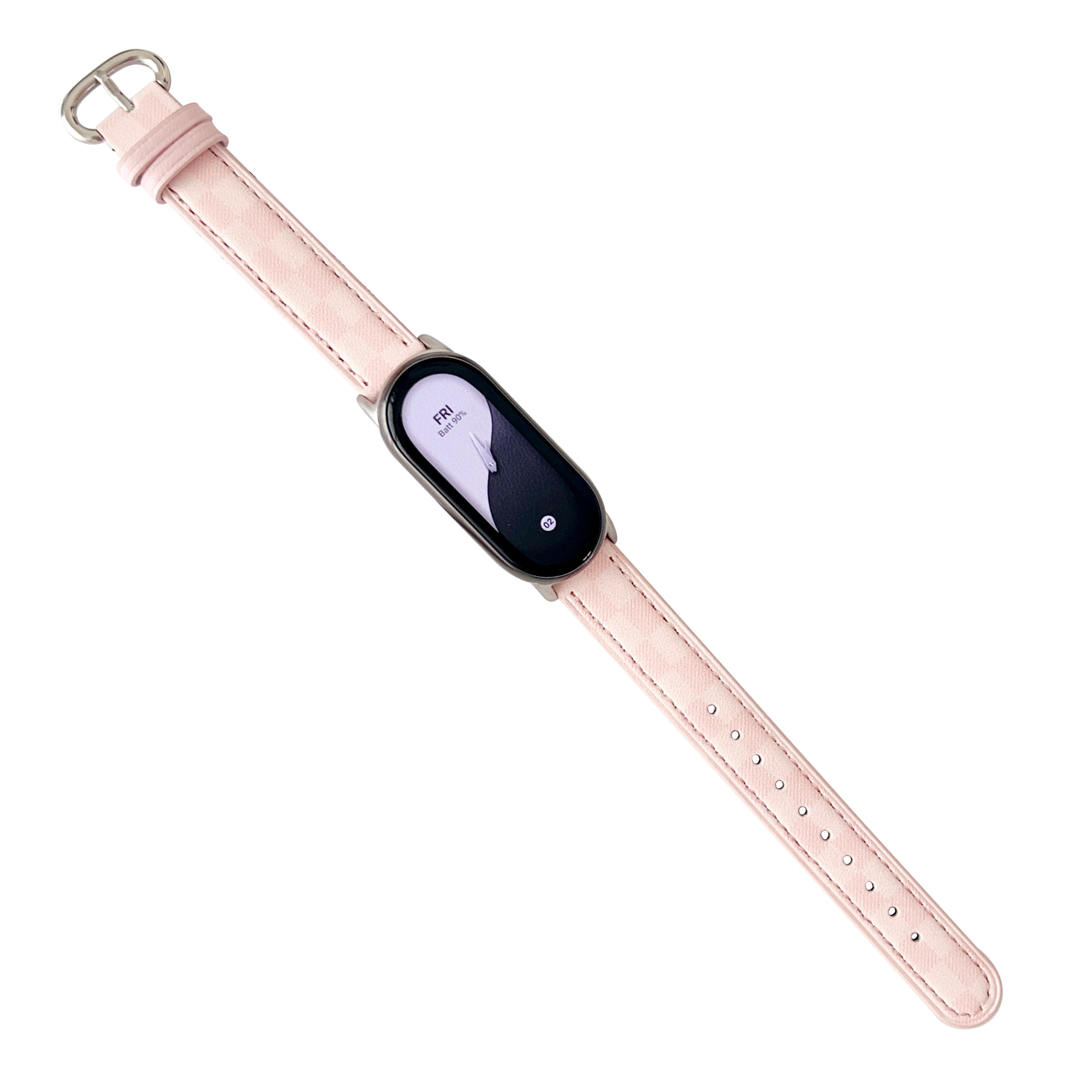 Replacement Watch Band for Xiaomi Smart Band 8 Genuine Cow Leather Grids Pattern Watch Strap Replacement Watch Band for Xiaomi Smart Band 8 Genuine Cow Leather Grids Pattern Watch Strap